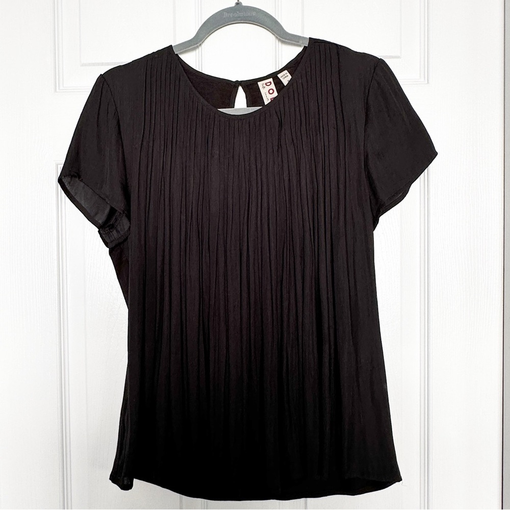 Anthropologie DOLAN Black Pleated Women’s Blouse